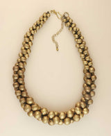 Chunky gold statement necklace