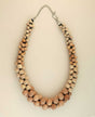 Natural wood layered necklace