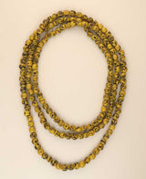 Long glass bead necklace in vibrant colors