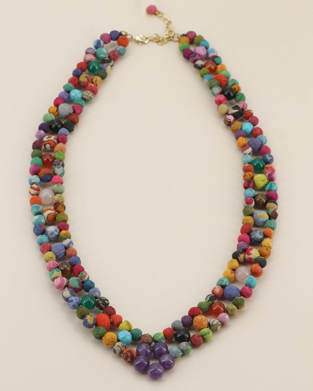 Multicolor beaded necklace handmade