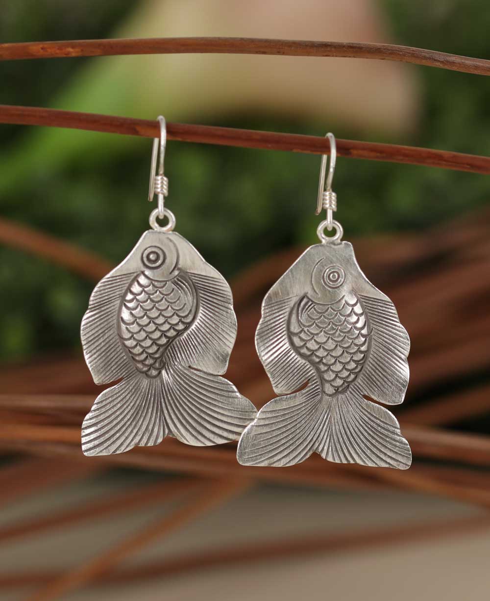 Sterling Fish Earrings