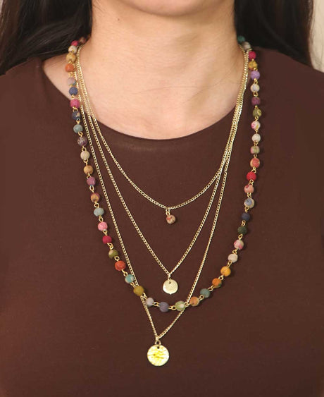 Layered Beaded Necklace