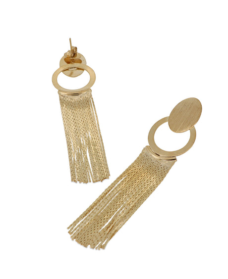 Waterfall dangle earrings with 20 chains