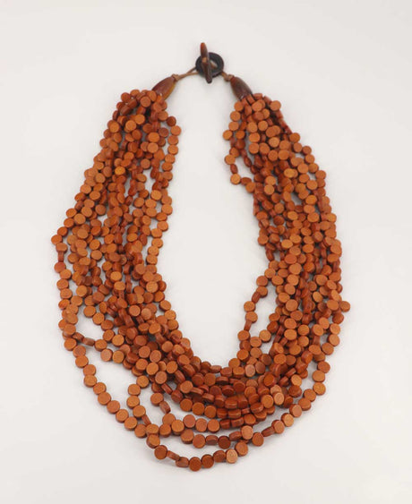 honey hued twisted strand necklace