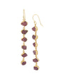 Raw Tourmaline dangle earrings