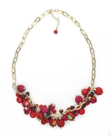 TExtile REd Neckalce