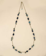 Handcrafted Textile-Wrapped Bead Necklace