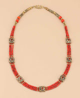 Coral Red Necklace