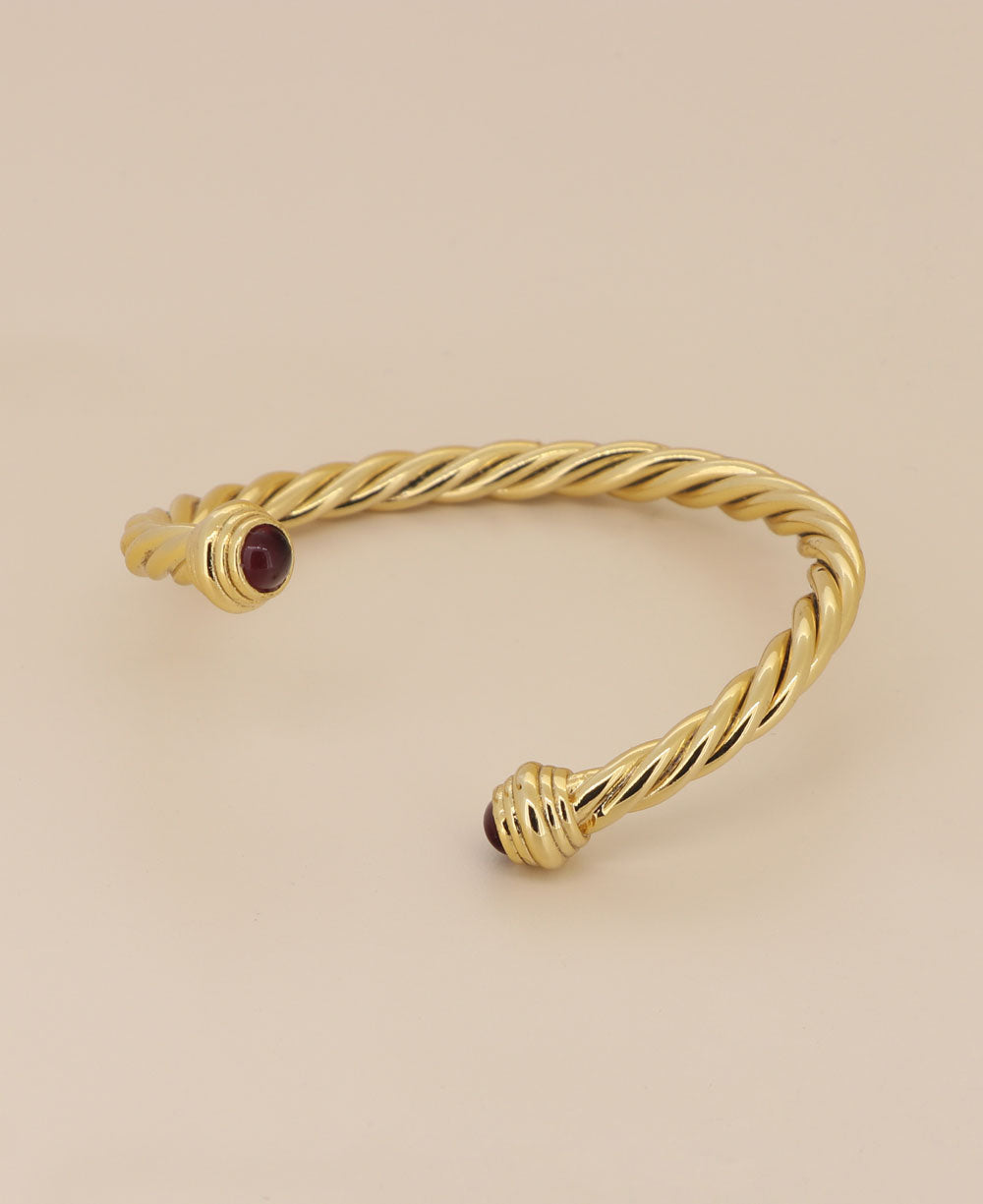 Gold-plated outlet twisted bracelet