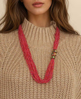 Red Beaded Necklace