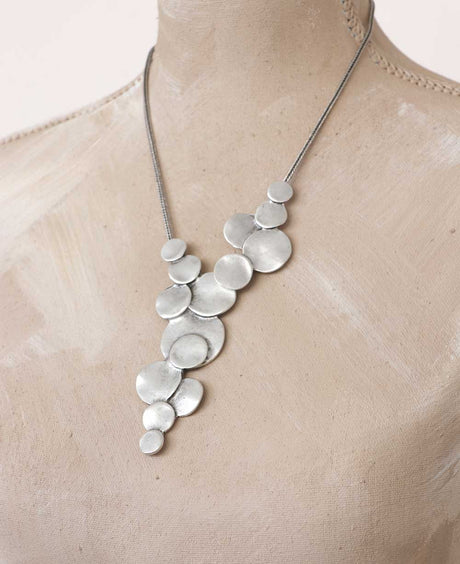 Hypoallergenic Statement Pewter Necklace