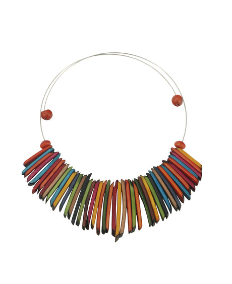 Colorful Tagua necklace