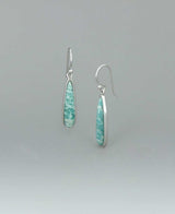 Amazonite Gemstone Drop Earrings - Earrings