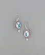 Sterling Silver Blue Topaz Earrings - Earrings