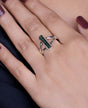 Sterling Silver Green Tourmaline Ring - Rings 6