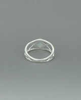 Sterling Silver Rainbow Moonstone Ring - Rings 6