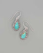 Sterling Silver Turquoise Earrings - Earrings