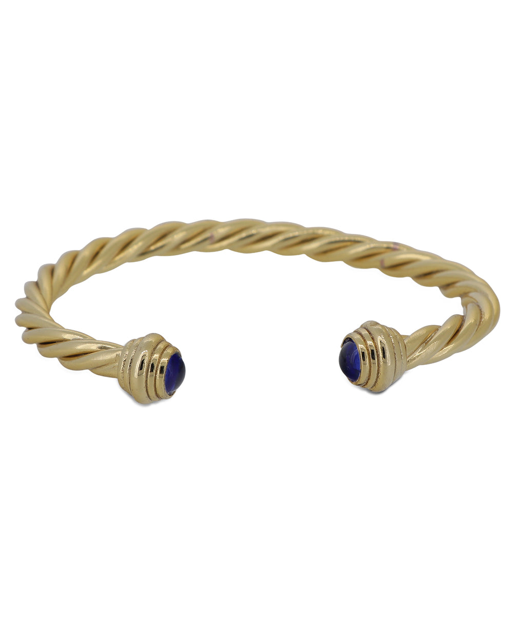 Approx. 8.5 Nylon Bracelet Cord w/Brass Loops & Adjustable Slide, Goldenrod