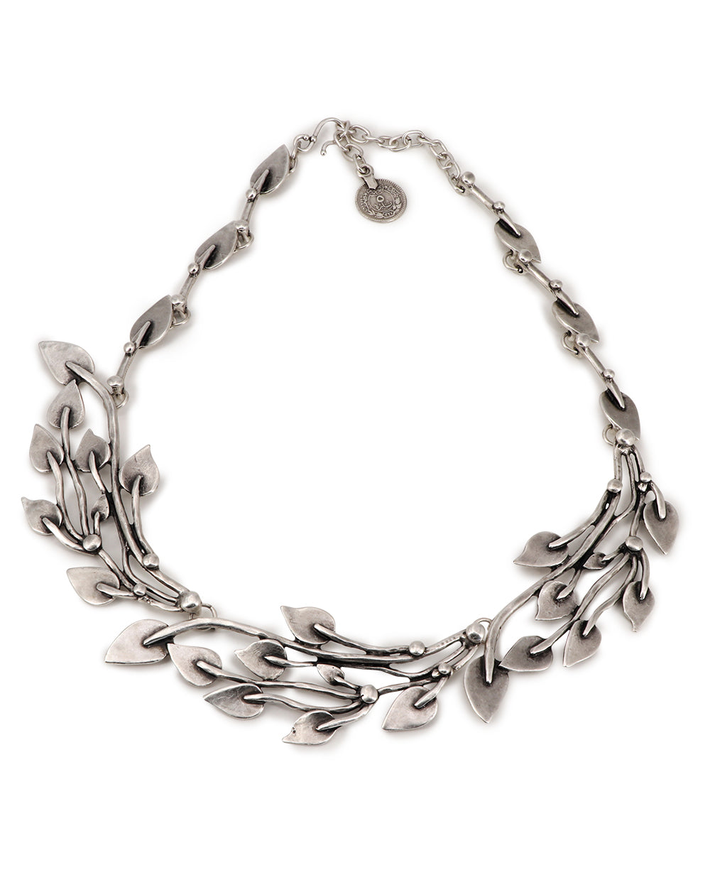 Vine and Leaves Collar Necklace