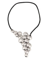 Textured Discs Structured Pewter Necklace