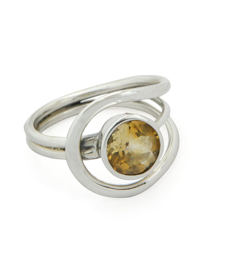 Gemstone Loop Ring