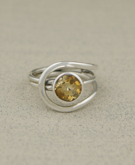 Gemstone Loop Ring