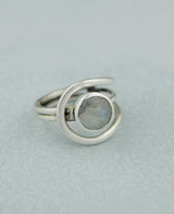 Moonstone Loop Ring