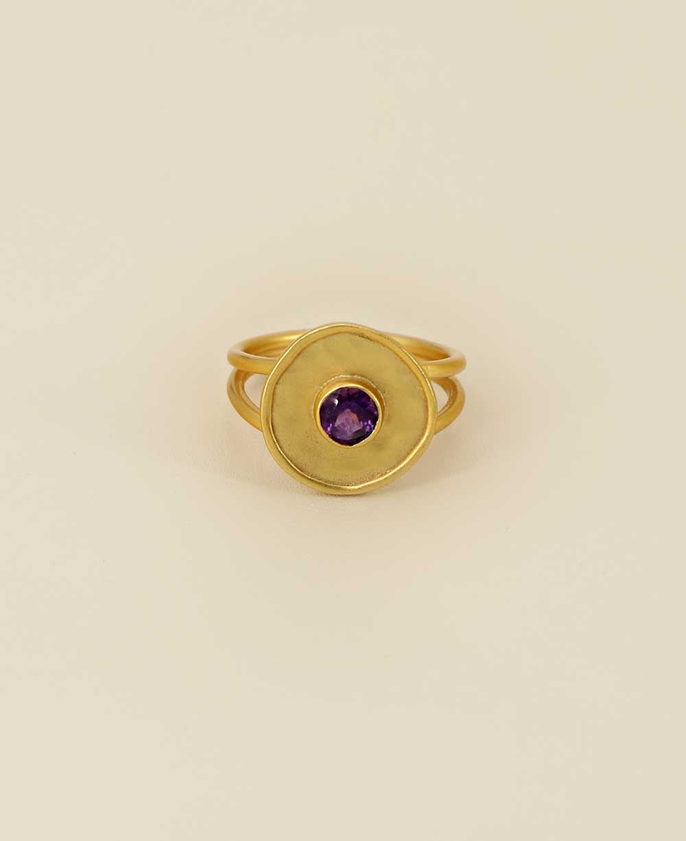 Amethyst Fluid Ring