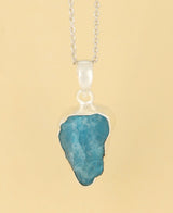 Raw Cut Apatite Necklace