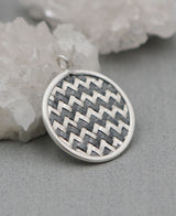 Woven Silver Pendant