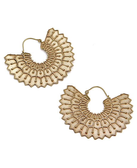 Brass Wing Earrings