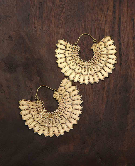 Brass Wing Earrings