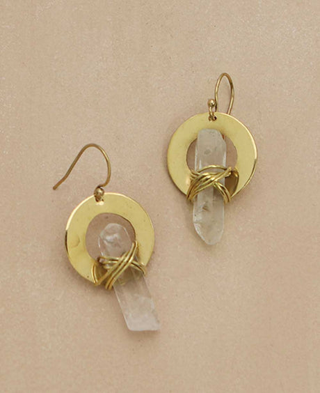 Clear Quartz Earrings