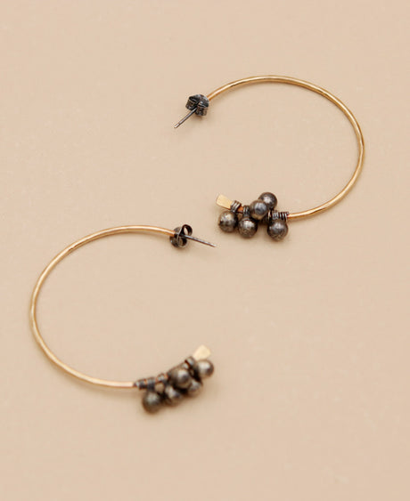 Lunar Hoop Earrings