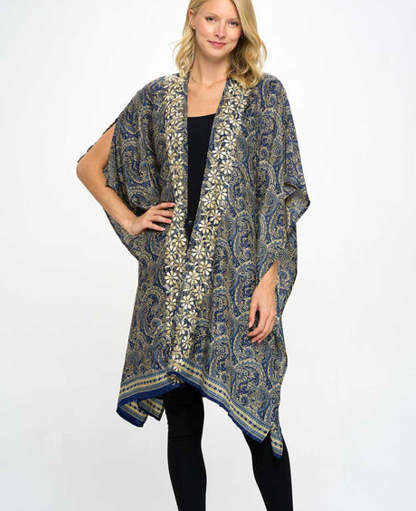 Mid-night desert kimono wrap