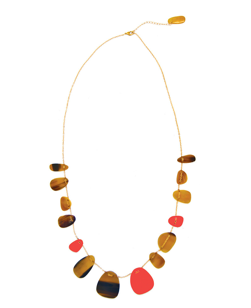 Bullhorn Petal Necklace