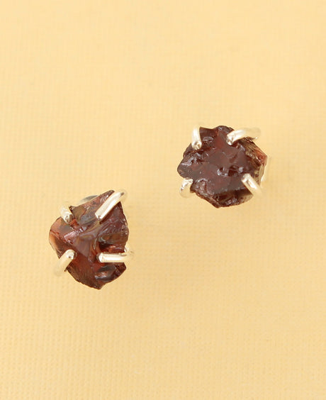 Garnet Stud Earrings