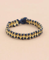 Gold Weave Bunee Bracelet