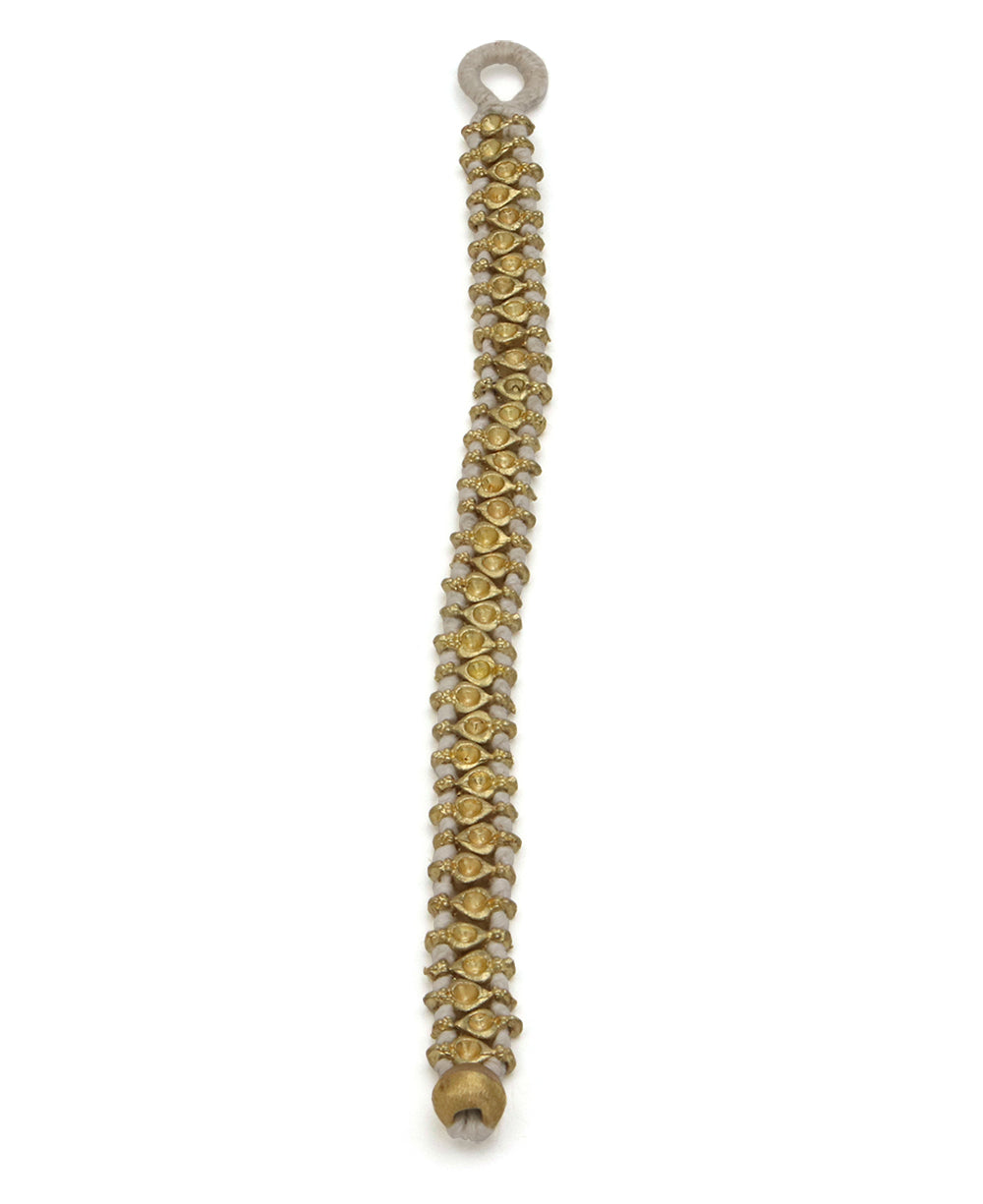 Gold Weave Bunee Bracelet