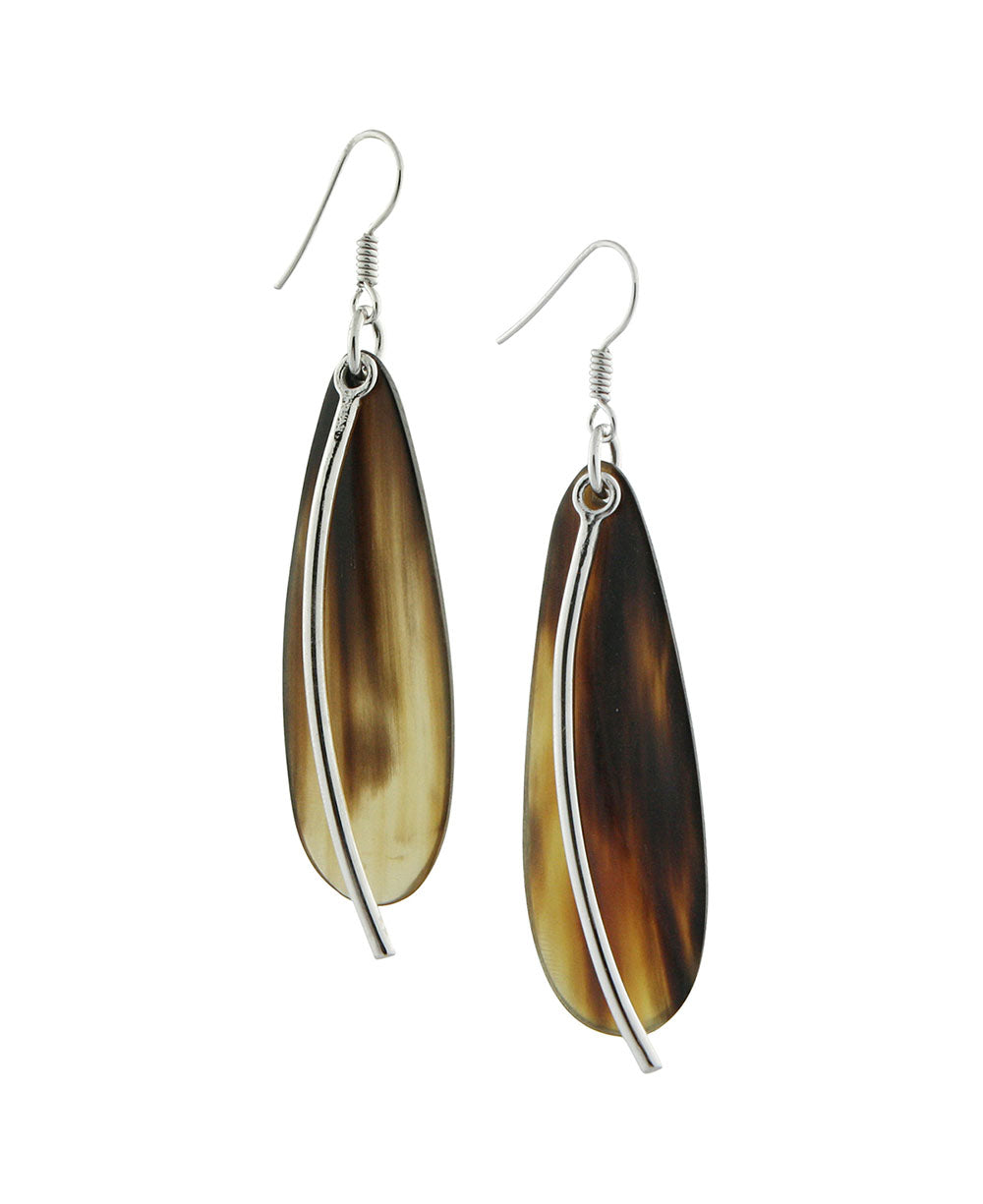 Azendi - New for 2024, these gently curving leaf-shaped drop earrings are  finished in a smooth frosted effect within each concave shape. The edges of  each leaf are highly polished, highlighting the