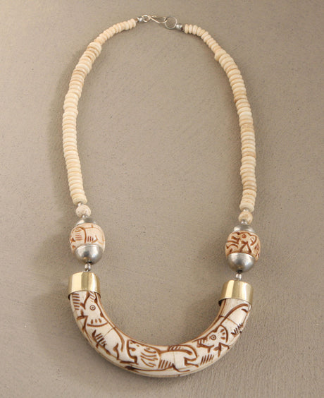 Curved Bone Necklace