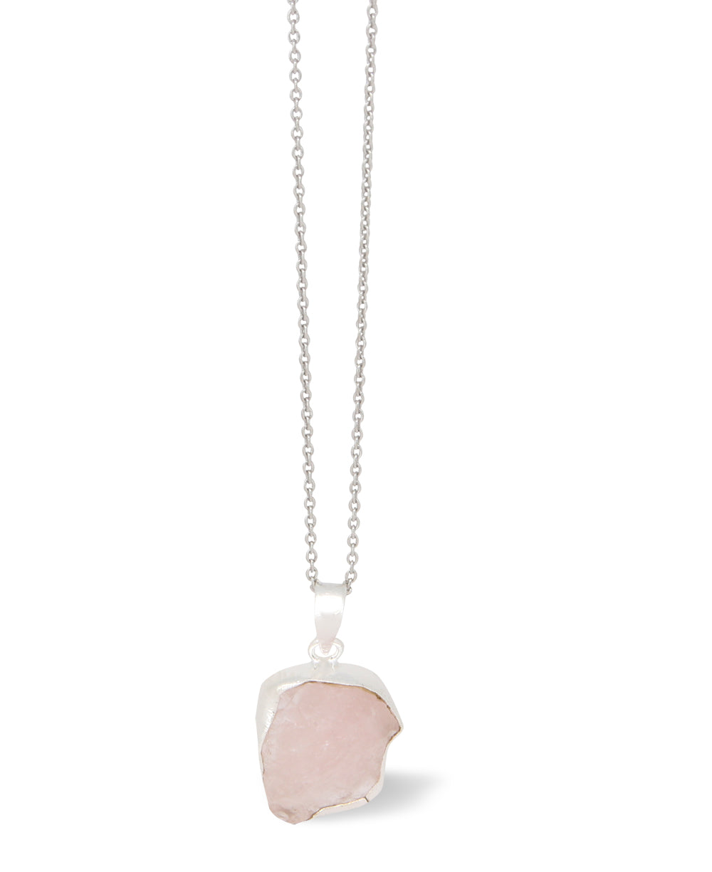 Rose Quartz Crystal Necklace