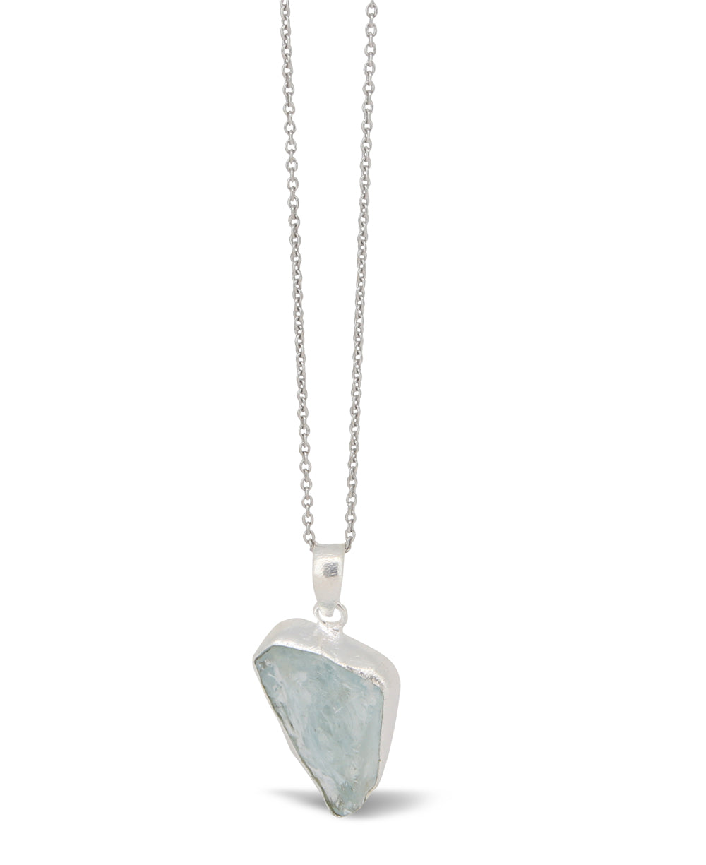 Aquamarine Crystal Necklace