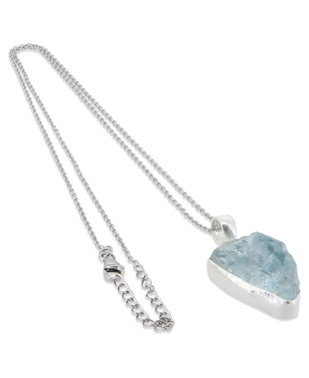 Aquamarine Crystal Necklace