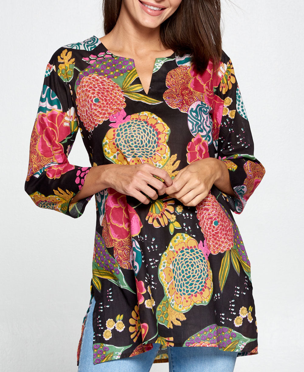 Lodhi Flower Kurta Tunic