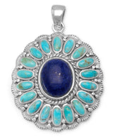 Lapis Turquoise Pendant