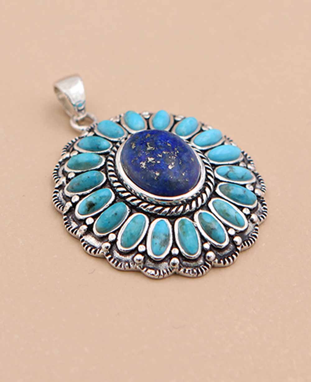 Lapis Turquoise Pendant