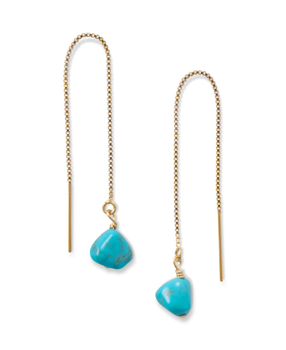 Turquoise Threader Earrings