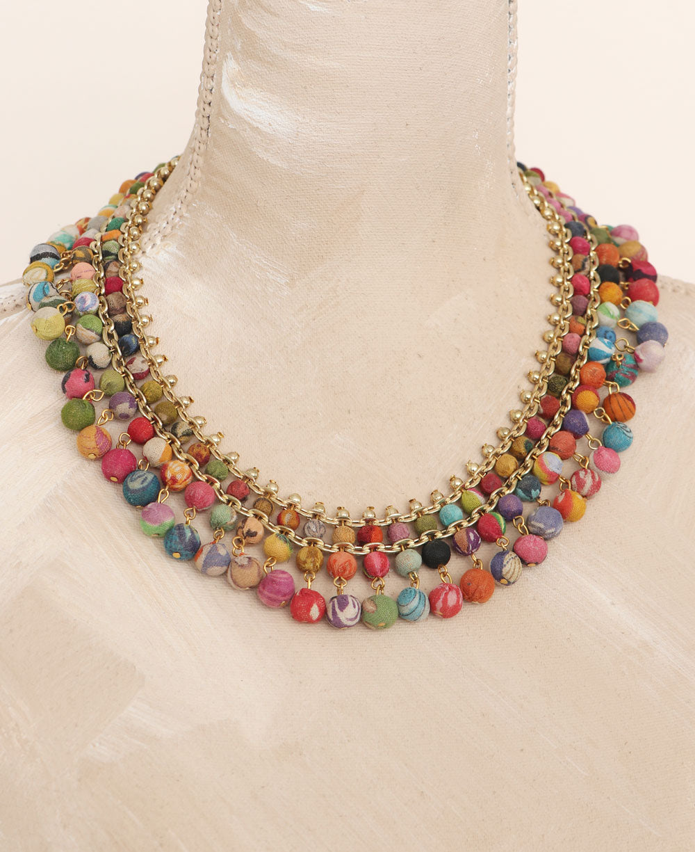 Unique Bargains Colored Beaded Necklaces Fashion Chain Necklaces