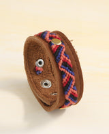 Guatemalan Woven Leather Snap Bracelet